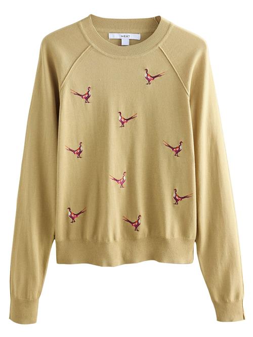 Next Pullover  citron / aubergine / magenta / hvid