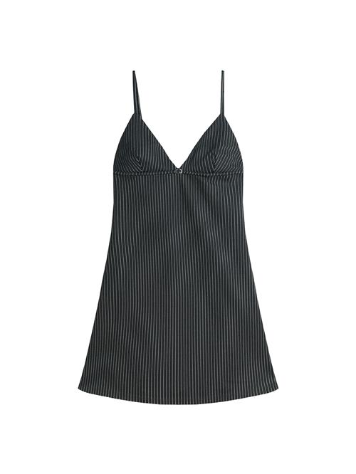 Bershka Kjole  antracit / hvid