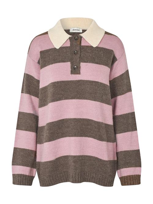 modström Pullover 'Pelhammd'  beige / choko / lilla