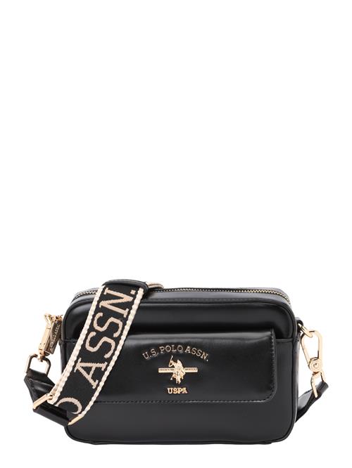 U.S. POLO ASSN. Skuldertaske 'Heat'  lysebeige / guld / sort