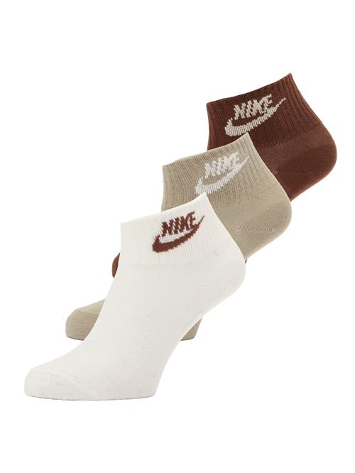 Nike Sportswear Sokker 'Everyday Essential'  brun / cappuccino / hvid