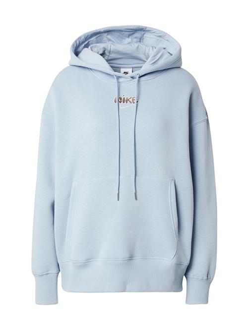 Nike Sportswear Sweatshirt 'PHNX FLC'  lyseblå / sort / hvid