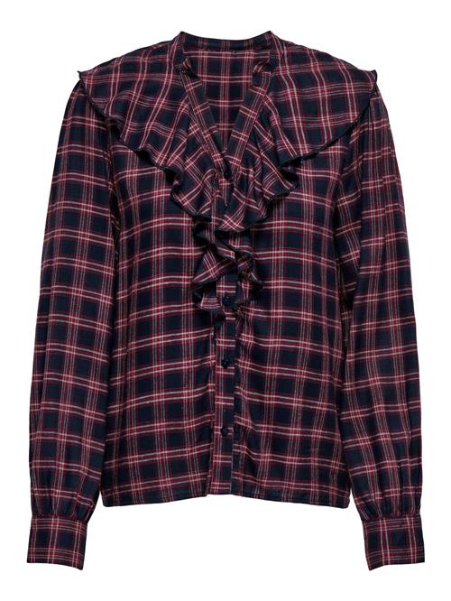 JDY Bluse 'JDYStay'  marin / rød / hvid