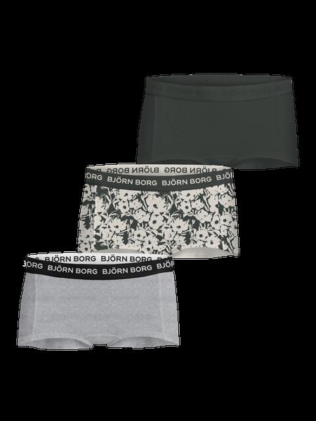 Björn Borg Cotton Stretch Boxers Shorts 3-pack Grøn, 146-152