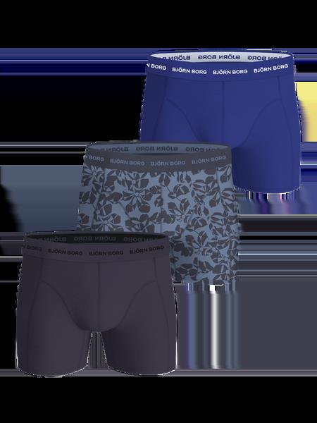 Björn Borg Cotton Stretch Boxers 3-pack Blå, XS
