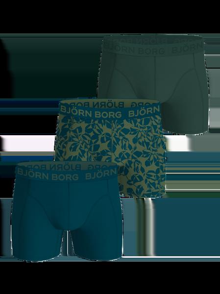 Björn Borg Cotton Stretch Boxers 3-pack Grøn, S