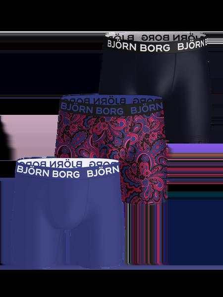 Björn Borg Sports Microfiber Boxers 3-pack Blå, XL