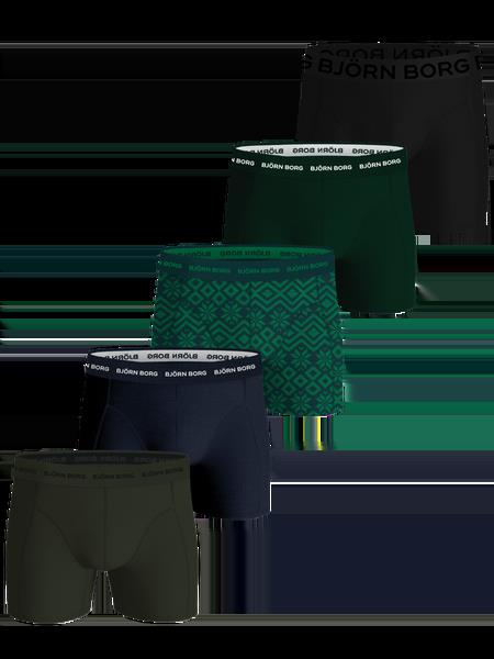 Björn Borg Cotton Stretch Boxers 5-pack Sort, L