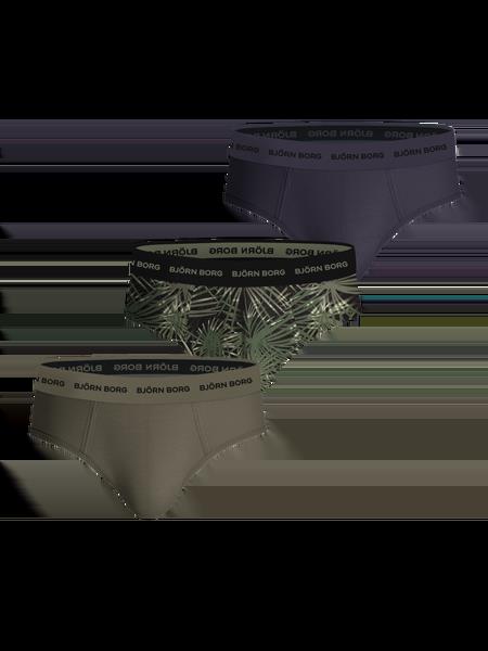 Björn Borg Cotton Stretch Briefs 3-pack Grøn, M