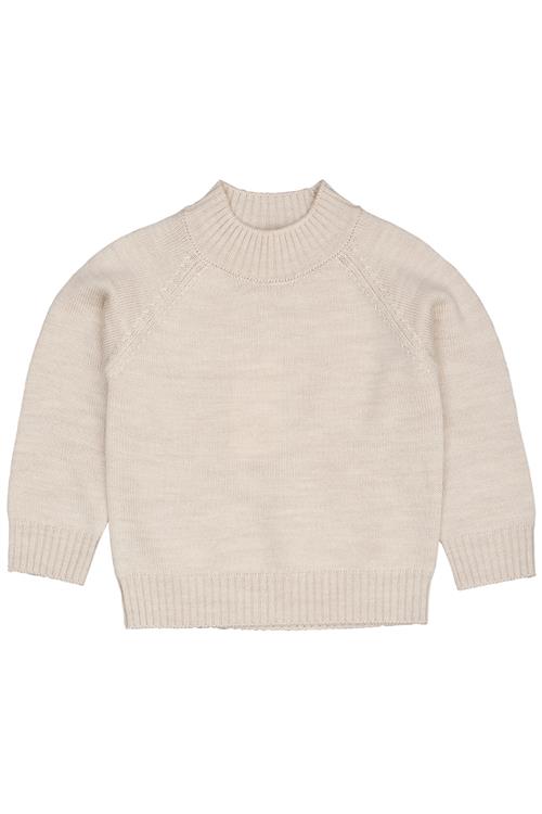 Copenhagen Colors Pullover Med Rullekrave Pale Cream Melange  Pale Cream Melange 116 cm  Beige  116 cm  unisex