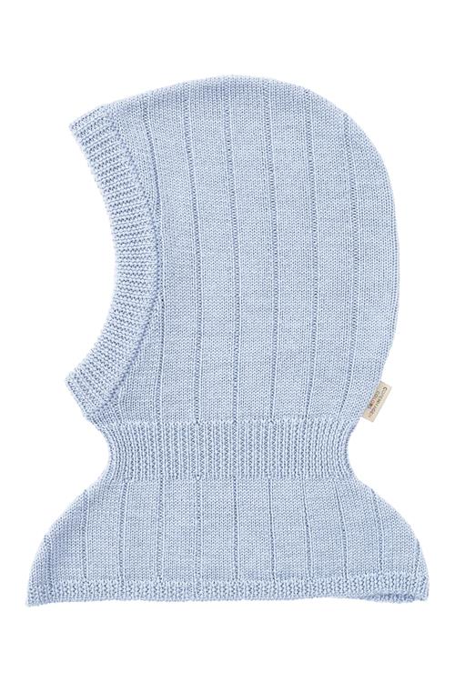 Copenhagen Colors Merino Rib Strikket Balaclava Dusty Blue  Dusty Blue 48/50 cm  Blå  48/50 cm  mand