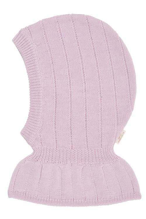 Copenhagen Colors Merino Rib Strikket Balaclava Lavender  Lavender 53/54 cm  Lilla  53/54 cm  kvinde