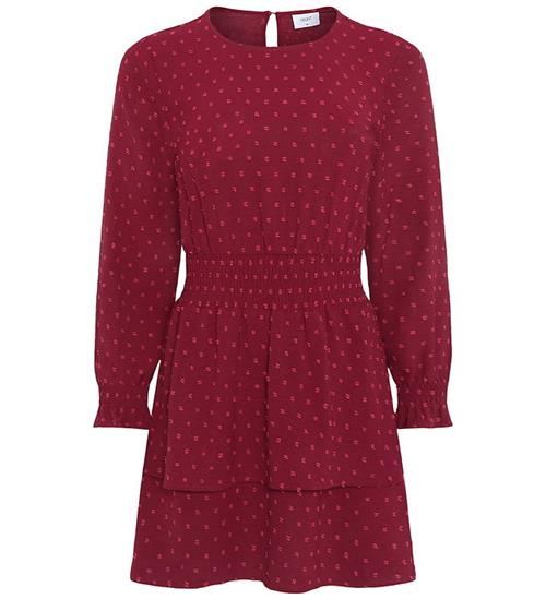 Grunt Kjole - GrSpelug - Dot - Dark Red