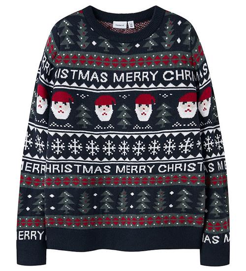 Name it Sweatshirt - NknRastokka - Strik - Dark Sapphire