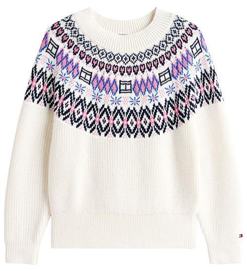 Tommy Hilfiger Bluse - Strik - Ivory Silkwhite
