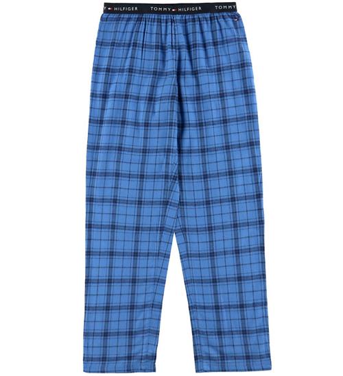 Tommy Hilfiger Bukser - Tonal Plaid Blue m. Tern