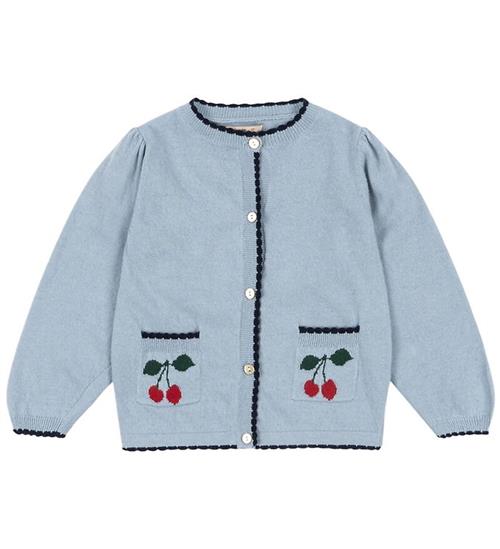 Konges Sløjd Cardigan - Bomuld/Uld - Strik - Alexa - Blue Fog