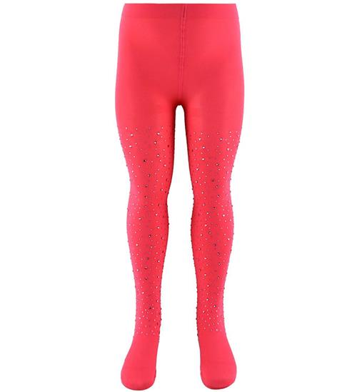 Konges Sløjd Strømpebukser - Glam - Amour Pink m. Rhinsten