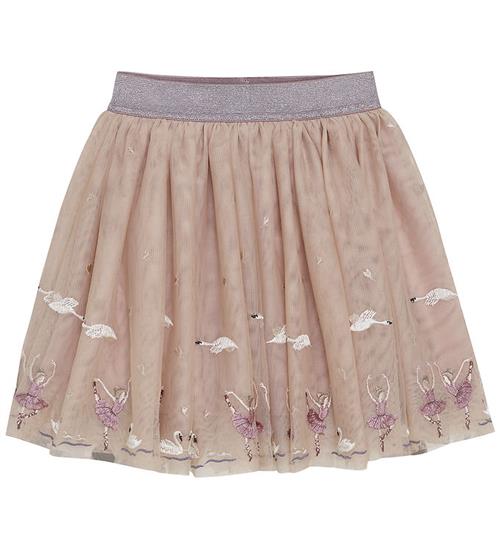 Minymo Tylnederdel - Shadow Gray m. Broderi