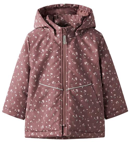 Name It Vinterjakke - NmfMaxi - Rose Brown/BLOOM