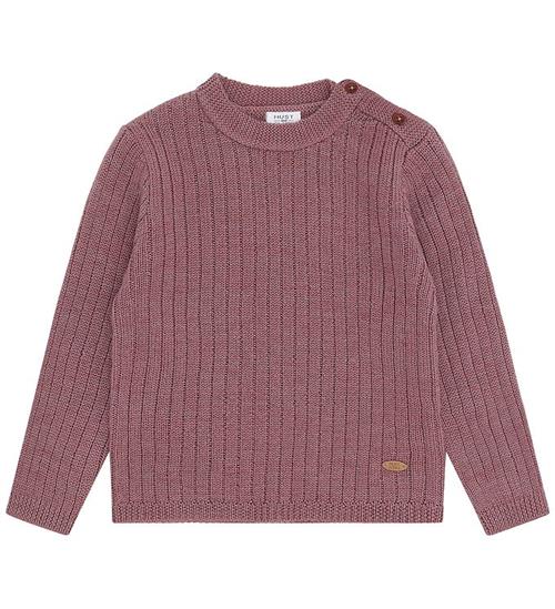 Hust and Claire Bluse - Strik - HCPil Wool Rib - Pale Mauve