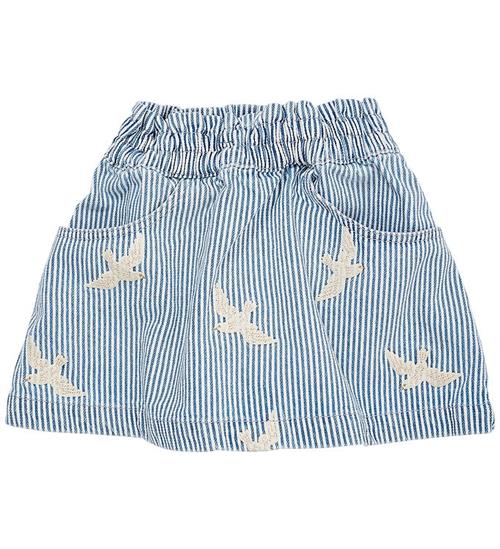 Copenhagen Colors Nederdel - Denim Blue Stripe