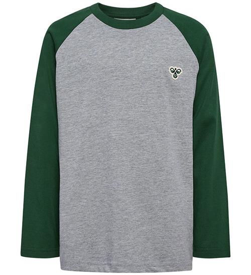 Hummel Bluse - hmlJR - Mørkegrøn m. Logo