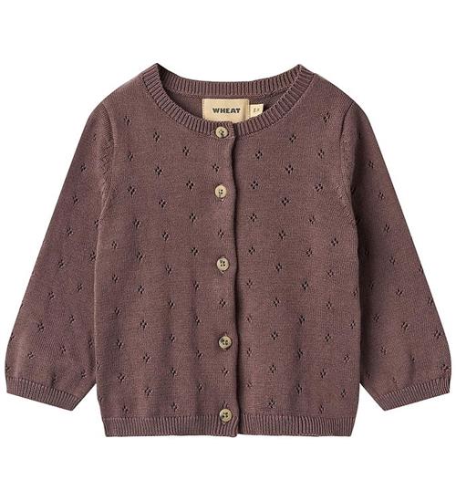 Wheat Cardigan - Strik - Maia - Plum