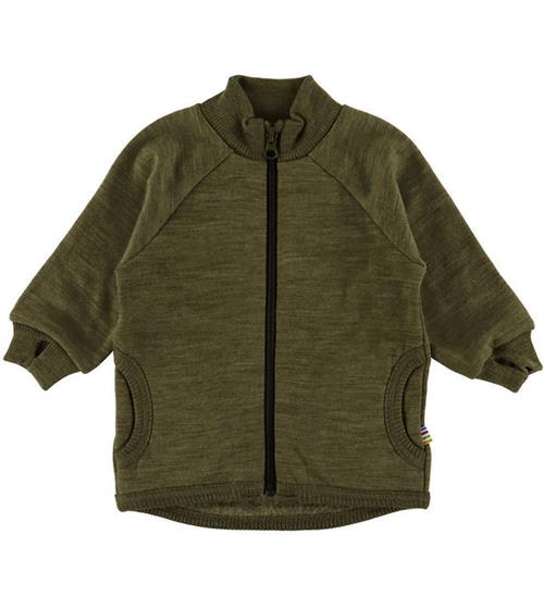 Joha Cardigan - Uld - Mos Grøn