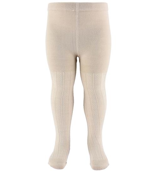 Wheat Strømpebukser - Uld - Karla - Offwhite m. Mønster