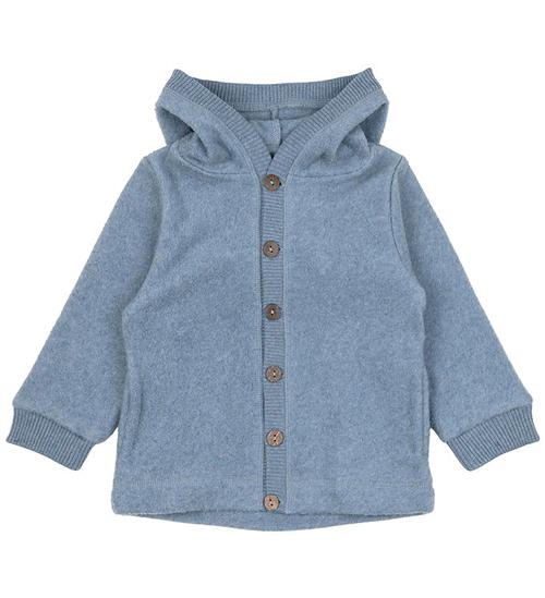 Mikk-Line Fleecetrøje - Faded Denim Melange