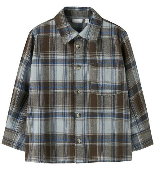 Name It Skjorte - NmmLars - Turkish Coffee