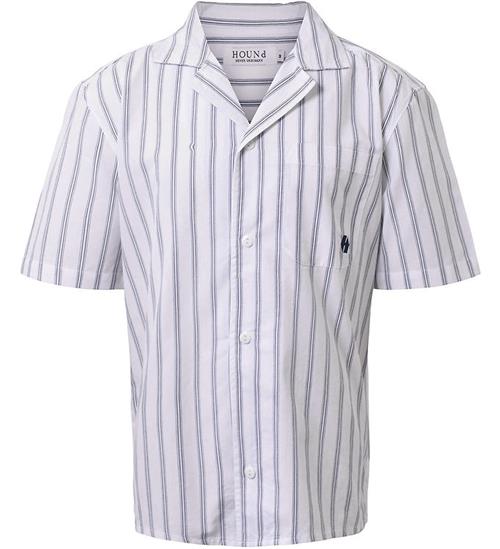 Hound Skjorte - Striped - Hvid/Navy