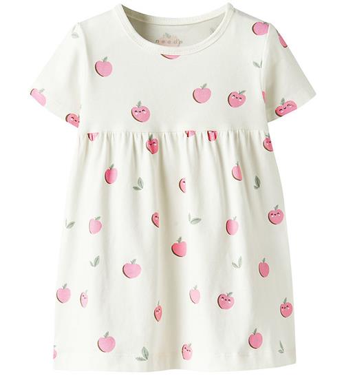 Name It Kjole - NbfVandora - Cloud Dancer/Apples