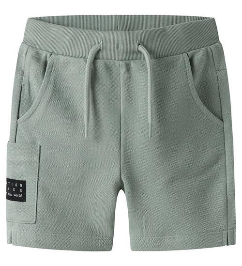 Name It Sweatshort - Pique - NmmVivasse - Slate Gray