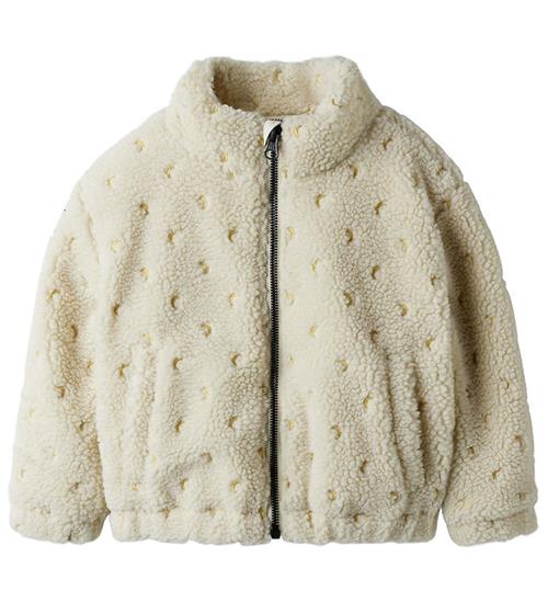 Lil' Altelier Fleecejakke - NmnNalo - Turtledove/Moon EMB