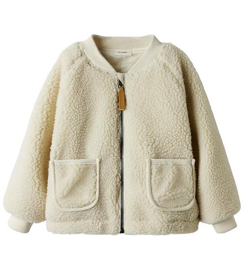 Lil' Atelier Fleecejakke - NmnLajo - Turtledove/Moon