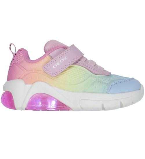 Se Geox Blinkesko - J Fadinlight - Pink/Multicolour ved KidsWorld