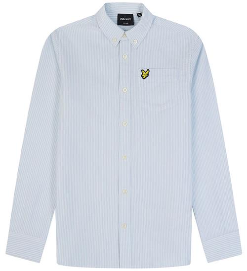 Lyle & Scott Skjorte - Oxford - Lyseblå/Hvid