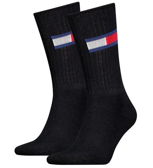 Se Tommy Hilfiger Strømper - 2-pak - Sort hos KidsWorld