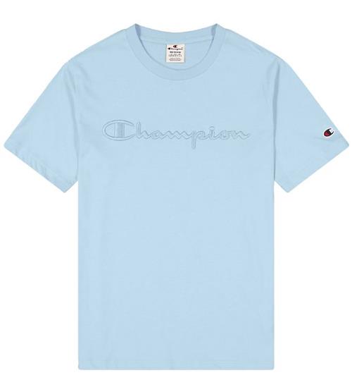 Se Champion Fashion T-shirt - Crewneck - Lyseblå hos KidsWorld