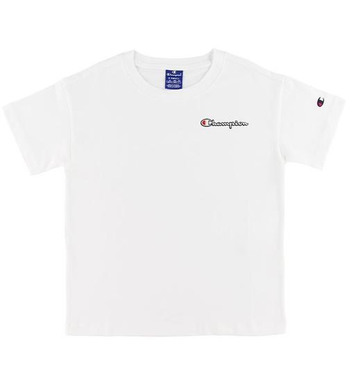 Se Champion Fashion T-shirt - Hvid m. Logo hos KidsWorld