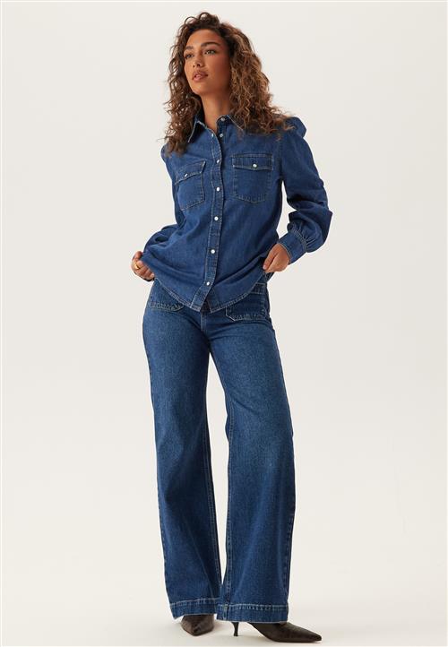 GANT Reg Puff Sleeve Denim Shirt