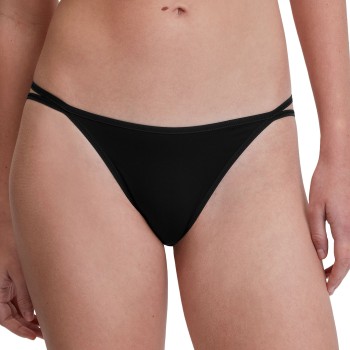 Calida Trusser Sleek Skin Low Cut Tanga Brief Sort Large Dame