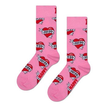 Happy socks Strømper 2P Mom Gift Box Rosa Mønster  Str 36/40 Dame