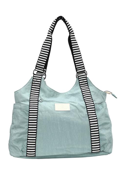 Mindesa Shopper  pastelblå / sort / hvid