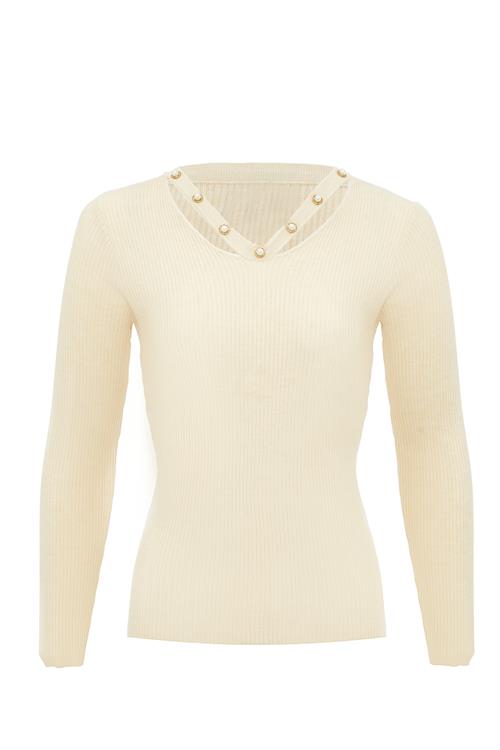 leo selection Pullover  creme