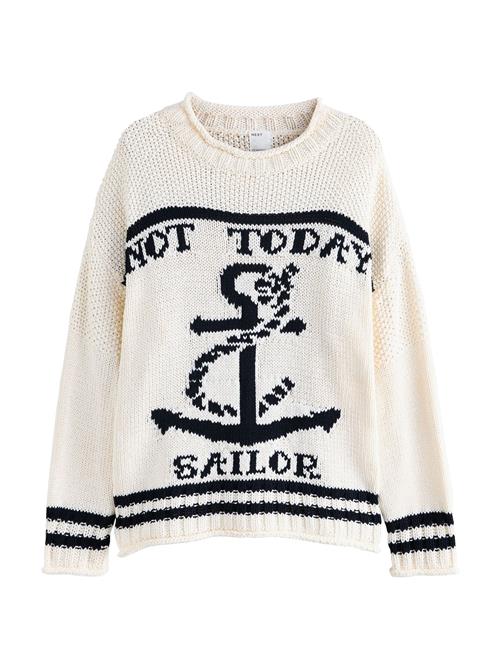 Next Pullover 'Sailor'  sort / hvid