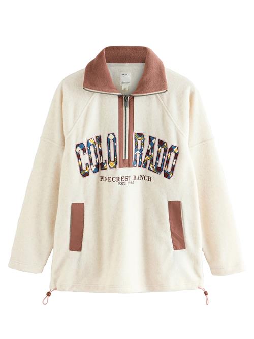 Next Pullover  ecru / blå / brun