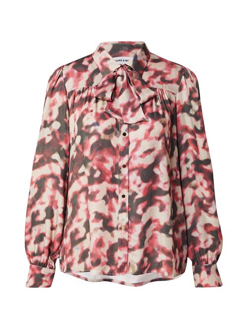 MORE & MORE Bluse  mudderfarvet / greige / gammelrosa